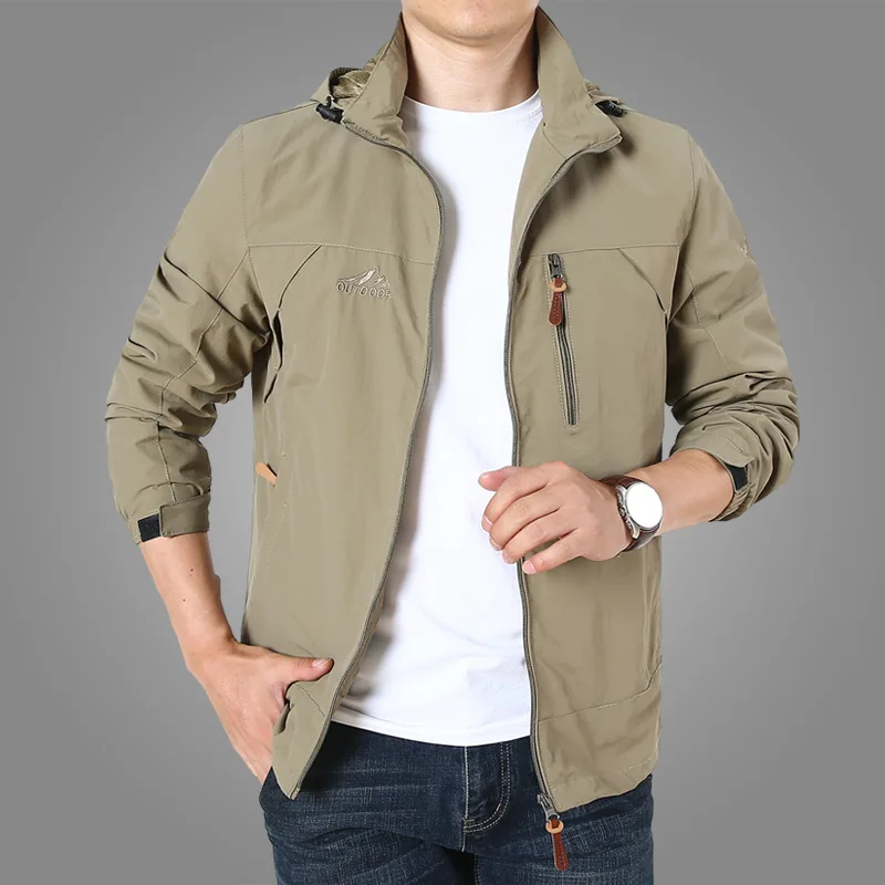 Men's Casual Outdoor Windbreaker Jacket Quick Dry Loose Fit Sporty Long Sleeve Polyester Fiber Windproof Breathable
Men's Casual Outdoor Windbreaker Jacket Quick Dry Loose Fit Sporty Long Sleeve Polyester Fiber Windproof Breathable