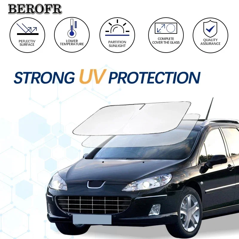 Windshield Sun Shade For Peugeot 407 Sunshade Sun Visor Protector Foldable Blocks UV Rays Keep Your Car Cooler
Windshield Sun Shade For Peugeot 407 Sunshade Sun Visor Protector Foldable Blocks UV Rays Keep Your Car Cooler