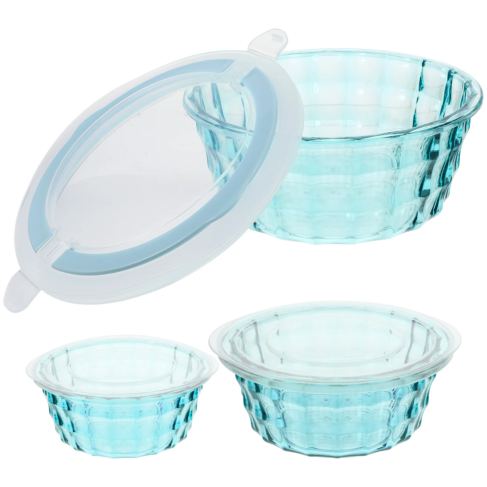 3 Pcs Salad Bowl with Lid Crisper Storage Bin Portable Food Containers for Lunch Boxes Silica Gel
3 Pcs Salad Bowl with Lid Crisper Storage Bin Portable Food Containers for Lunch Boxes Silica Gel