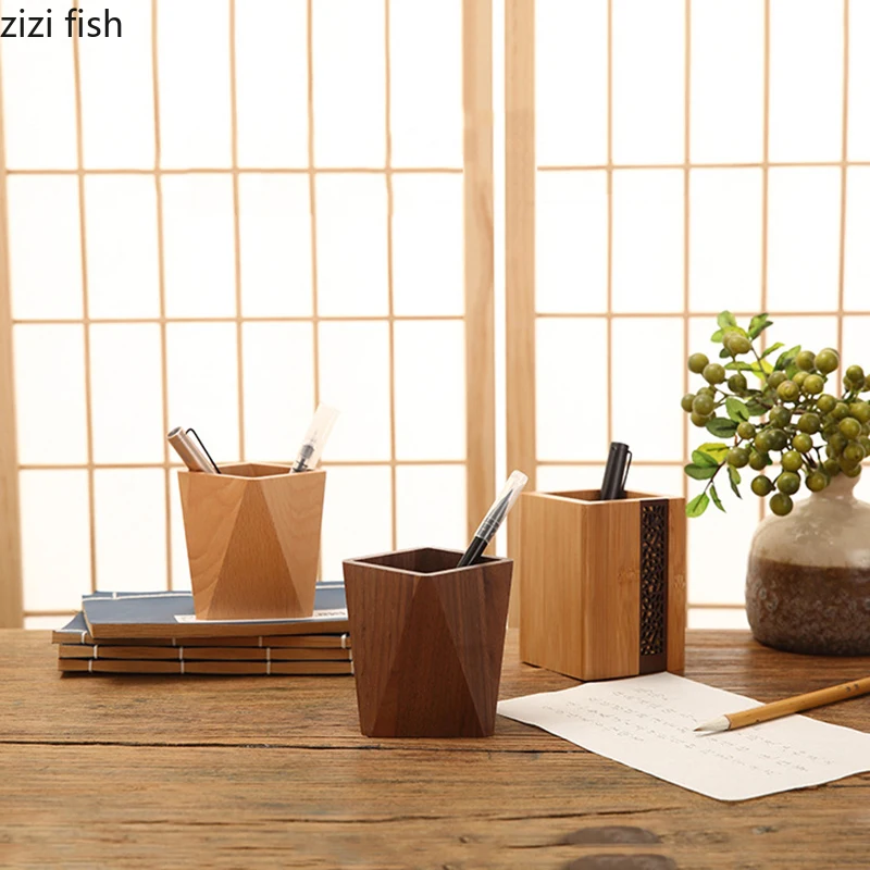 Wooden Storage Box Pen Holder Modern Cosmetics Jewelry Holder Simple Home Desktop Snack Candy Organizer Boxes Storage Containers
Wooden Storage Box Pen Holder Modern Cosmetics Jewelry Holder Simple Home Desktop Snack Candy Organizer Boxes Storage Containers