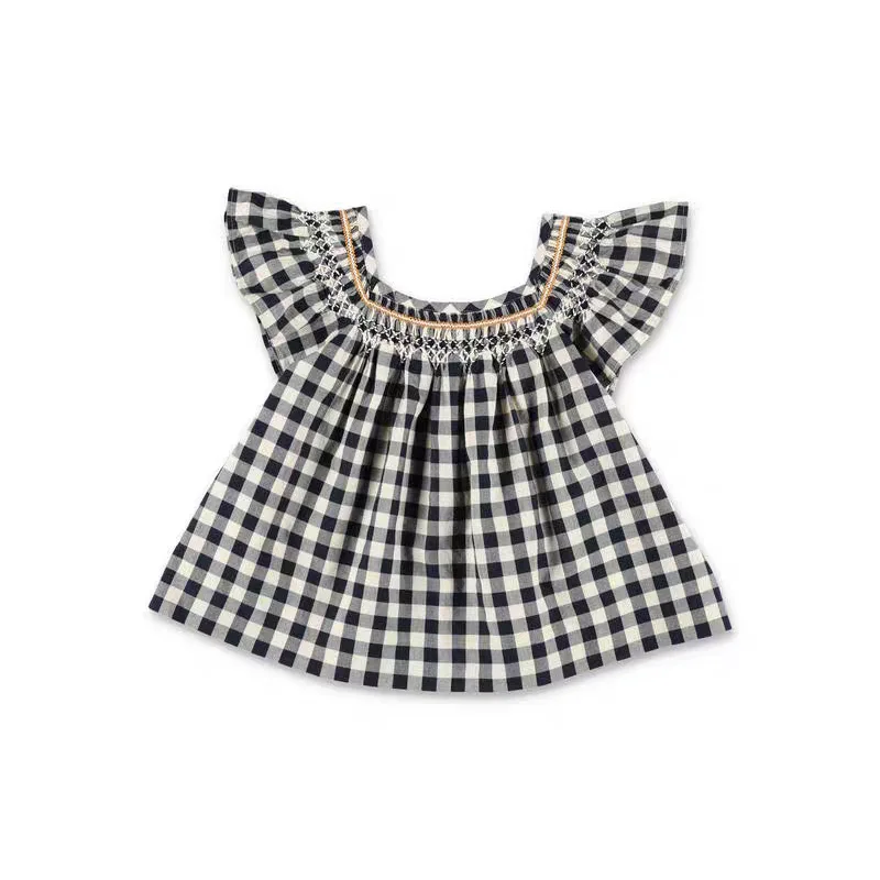 In Stock 2026 Summer Girls' Handmade Basket Checkered Shirt Top French One Shoulder Doll Shirt Loose Shirt
In Stock 2026 Summer Girls' Handmade Basket Checkered Shirt Top French One Shoulder Doll Shirt Loose Shirt