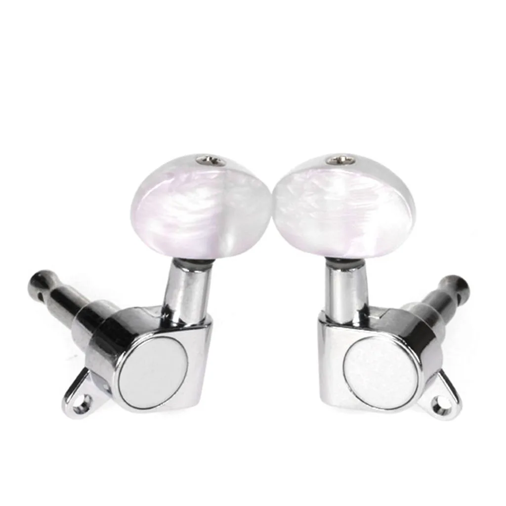 Enclosed Machine Heads 3L 3R Set Guitar Tuning Pegs Pearl White Buttons for Electric Guitar Gear Replacement
Enclosed Machine Heads 3L 3R Set Guitar Tuning Pegs Pearl White Buttons for Electric Guitar Gear Replacement