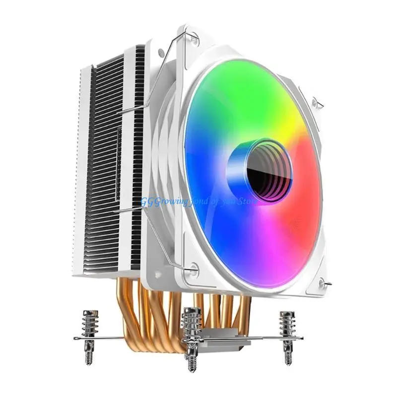 H9EB PC Case Fan CPU Coolers Colorful Radiators RGB Cooling Fan 4Pin 6 Heatpipes
H9EB PC Case Fan CPU Coolers Colorful Radiators RGB Cooling Fan 4Pin 6 Heatpipes