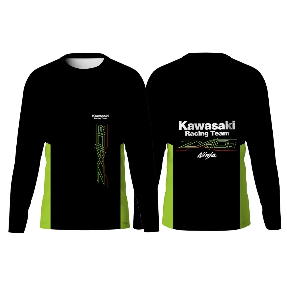 New Summer Kawasaki Team Motorcycle Riding Long Sleeve T-Shirt Locomotive Racing Motorcycle 3D Printing KID/Adult Training Suit
New Summer Kawasaki Team Motorcycle Riding Long Sleeve T-Shirt Locomotive Racing Motorcycle 3D Printing KID/Adult Training Suit