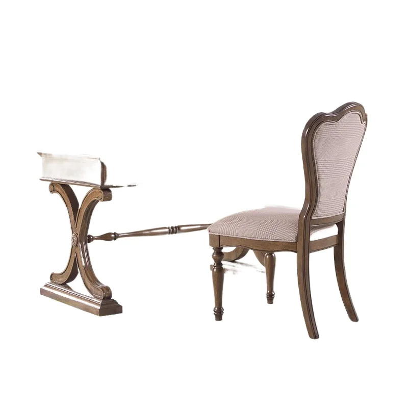 American country solid wood desk and chair combination European computer new office desk
American country solid wood desk and chair combination European computer new office desk