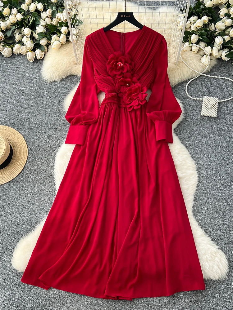 Весенне-осеннее модное платье с 3D цветочным принтом для женщин, новое модное платье с v-образным вырезом и рукавами-фонариками на талии, для дня рождения, с большой подвеской C229
Весенне-осеннее модное платье с 3D цветочным принтом для женщин, новое модное платье с v-образным вырезом и рукавами-фонариками на талии, для дня рождения, с большой подвеской C229