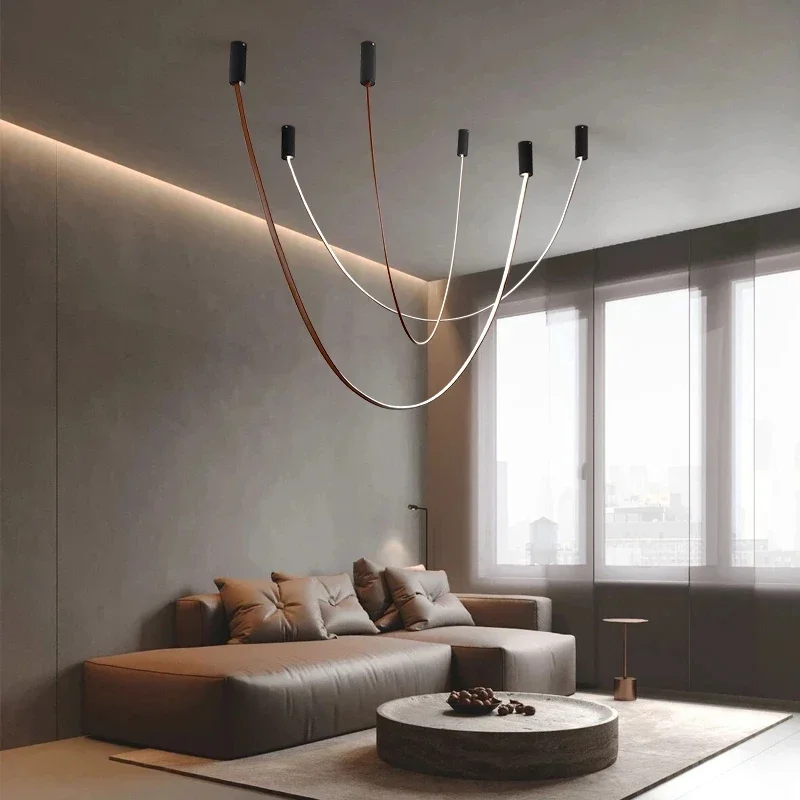 Modern Led Chandelier Silicone Strip Soft Long U-shaped Pendant Lamp Creative Life Decoration Lights Fixture Home Restaurant Bar
Modern Led Chandelier Silicone Strip Soft Long U-shaped Pendant Lamp Creative Life Decoration Lights Fixture Home Restaurant Bar