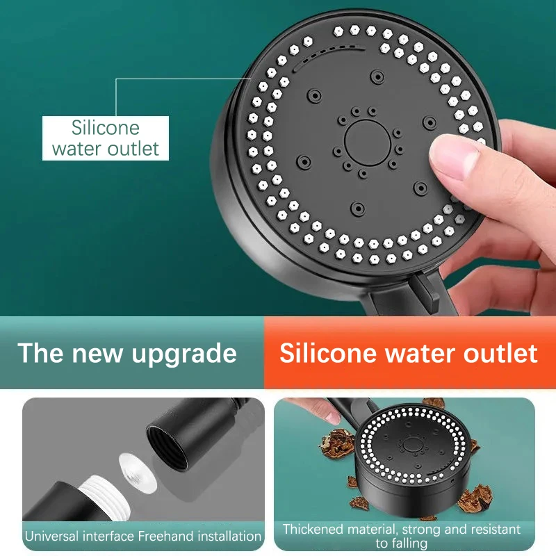 Shower Head High Pressure Bathroom Shower Head With 8 Spray Modes Water Heater Filter Large Panel Shower Nozzle
Shower Head High Pressure Bathroom Shower Head With 8 Spray Modes Water Heater Filter Large Panel Shower Nozzle