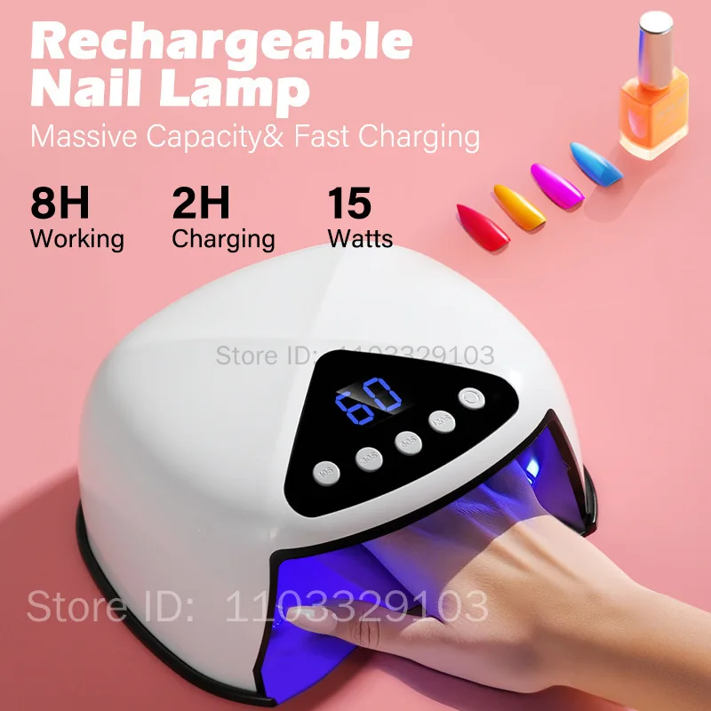 UV LED Nail Lamp Nail Dryer with LCD Display Auto Sensor 4 Timer Setting Gel Curing Lamp Gel Polish Light 32 Bead for Home Salon
UV LED Nail Lamp Nail Dryer with LCD Display Auto Sensor 4 Timer Setting Gel Curing Lamp Gel Polish Light 32 Bead for Home Salon