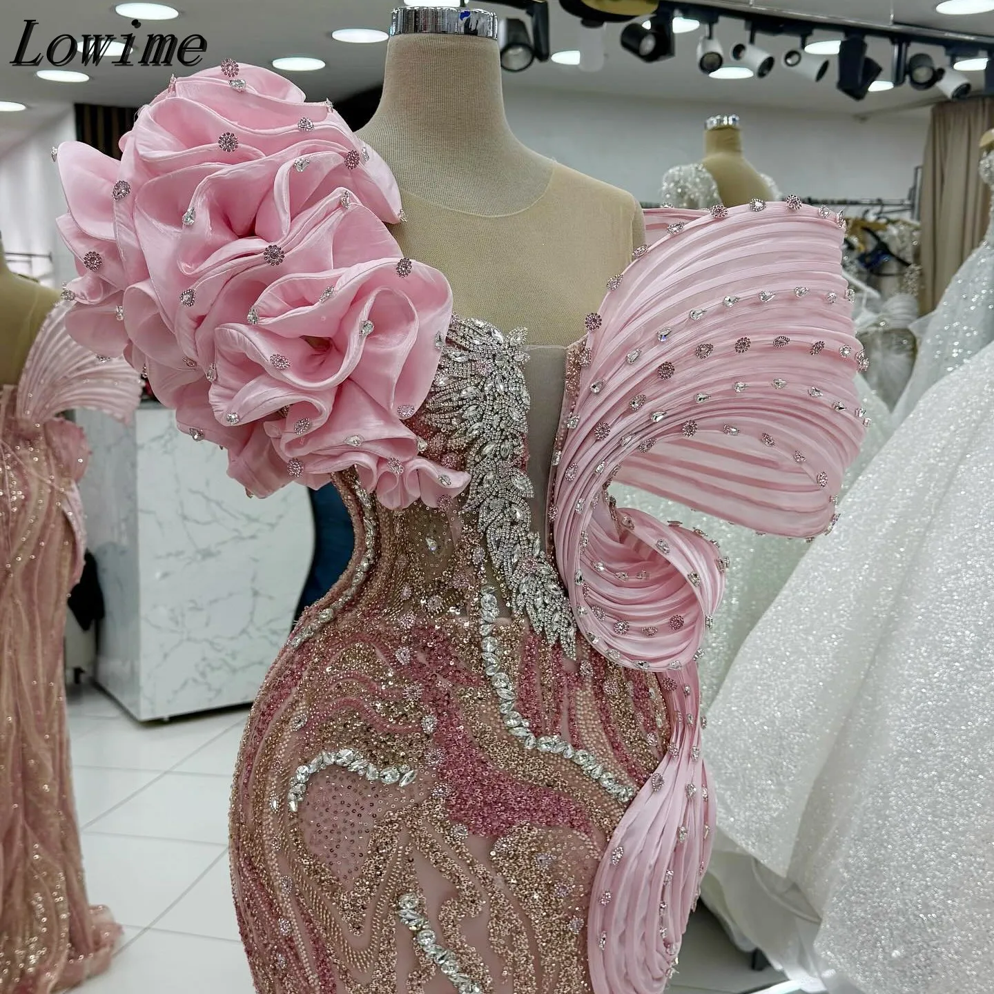 Pink Contrast Asymmetry Celebrity Dress Floral Beading Ruffles Evening Dress For Wedding PartyCustomized
Pink Contrast Asymmetry Celebrity Dress Floral Beading Ruffles Evening Dress For Wedding PartyCustomized