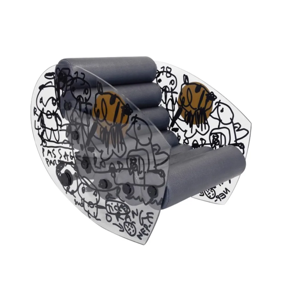 Transparent acrylic creative graffiti sofa chair living room home sofa simple modern single recliner
Transparent acrylic creative graffiti sofa chair living room home sofa simple modern single recliner
