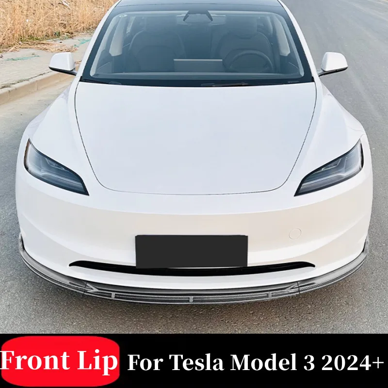 For Tesla Model 3 2024+ 3pcs/Set Car Front Bumper Splitter Lip BodyKit Protector Guard Exterior Tuning Accessories
For Tesla Model 3 2024+ 3pcs/Set Car Front Bumper Splitter Lip BodyKit Protector Guard Exterior Tuning Accessories