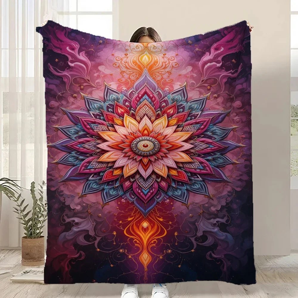 Vibrant Lotus Mandala Flannel Blanket Bohemian Throw Soft Warm Cozy for Sofa Bed Home Decor All Season Use
Vibrant Lotus Mandala Flannel Blanket Bohemian Throw Soft Warm Cozy for Sofa Bed Home Decor All Season Use