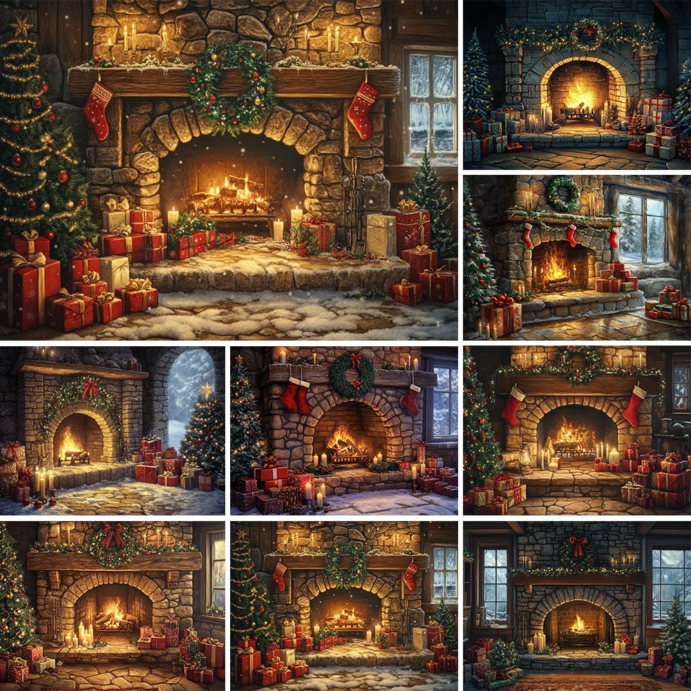 Christmas Fireplace Room Backdrop Adult Kids Portrait Photography Backgrounds Xmas Tree Stockings Sparkle Photo Studio Banner 
Christmas Fireplace Room Backdrop Adult Kids Portrait Photography Backgrounds Xmas Tree Stockings Sparkle Photo Studio Banner