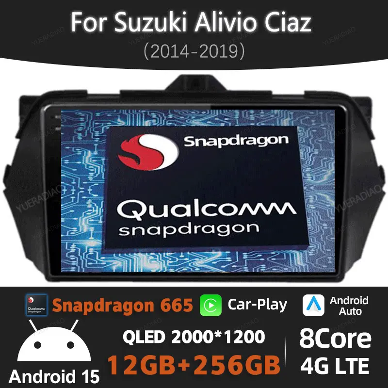Автомобильный радиоприемник Android 15 для Suzuki Alivio Ciaz 2014-2019 Qualcomm GPS NAVI QLED 4G WIFI Мультимедийный видеоплеер BT Головное устройство 2DIN
Автомобильный радиоприемник Android 15 для Suzuki Alivio Ciaz 2014-2019 Qualcomm GPS NAVI QLED 4G WIFI Мультимедийный видеоплеер BT Головное устройство 2DIN
