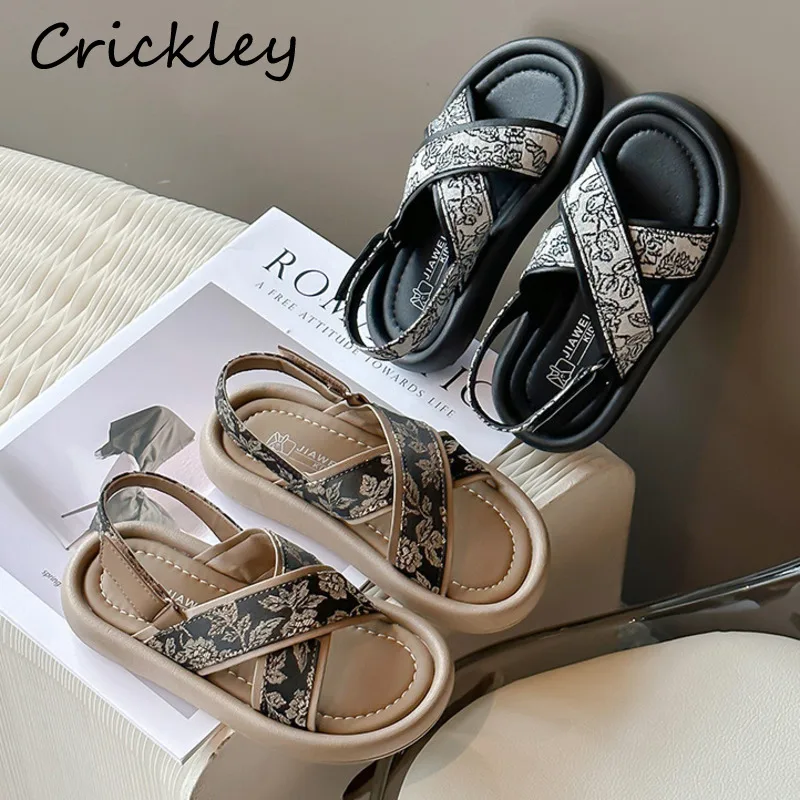 Summer Embroidery Pattern Children Sandals Casual PU Leather Hook Loop Sandals For Kids Soft Bottom Footwear Girls Flat Sandals
Summer Embroidery Pattern Children Sandals Casual PU Leather Hook Loop Sandals For Kids Soft Bottom Footwear Girls Flat Sandals