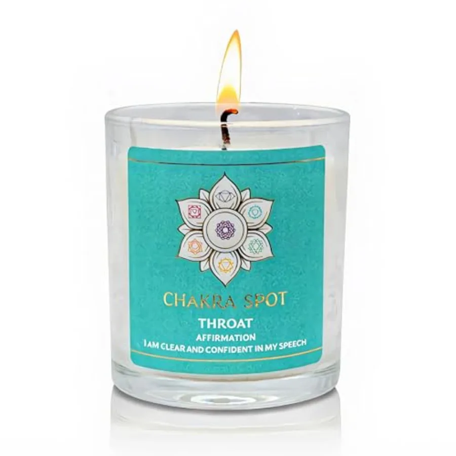 Spiritual Candle Relaxing - Vishuddha for Communication Self Expression, Calming Aromatherapy with Eucalyptus, Camphor, Chamomi
Spiritual Candle Relaxing - Vishuddha for Communication Self Expression, Calming Aromatherapy with Eucalyptus, Camphor, Chamomi
