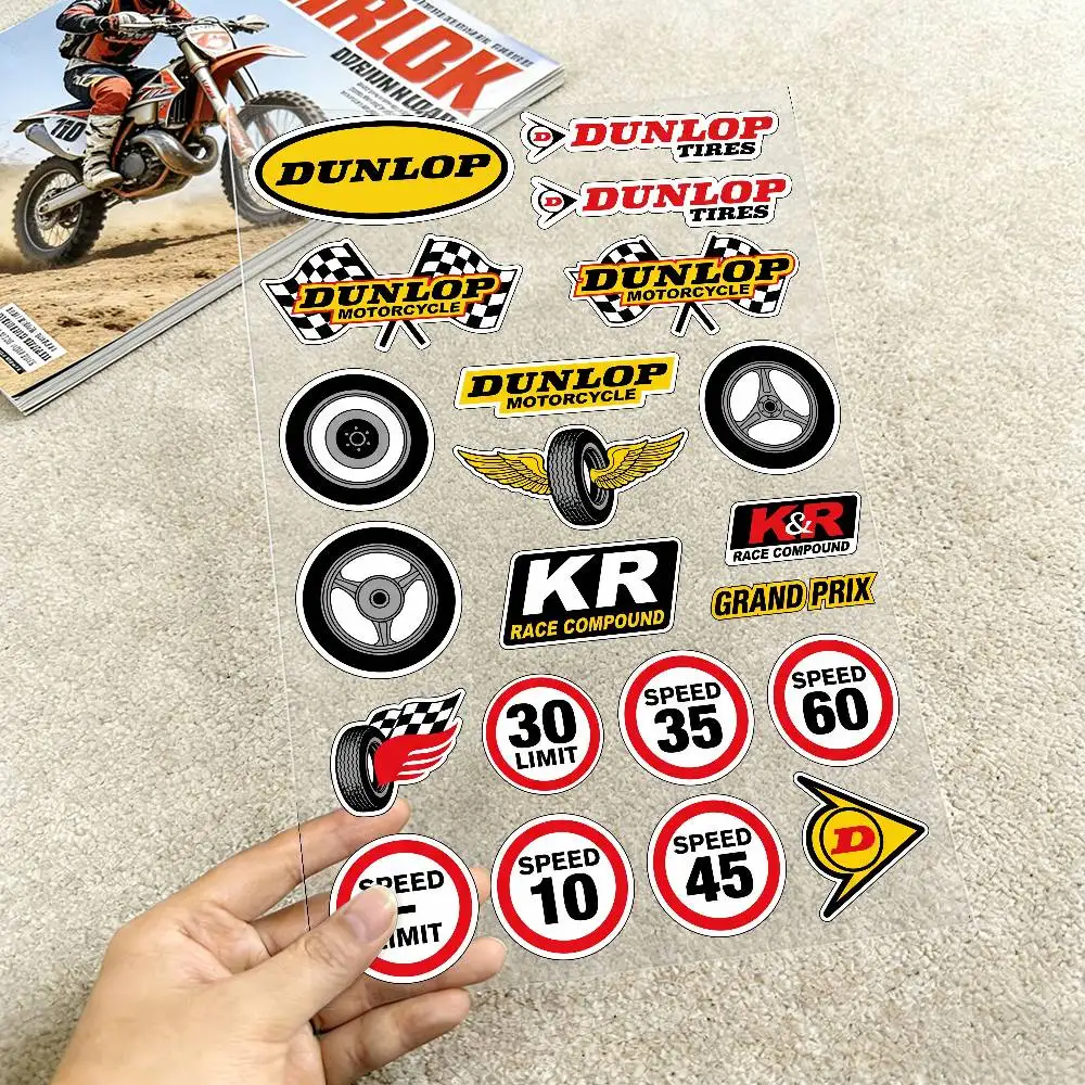 For Dunlop Reflective Motorcycle Stickers Waterproof Vinyl Decals For Motorbike Helmet Fuel Tank Bike
For Dunlop Reflective Motorcycle Stickers Waterproof Vinyl Decals For Motorbike Helmet Fuel Tank Bike