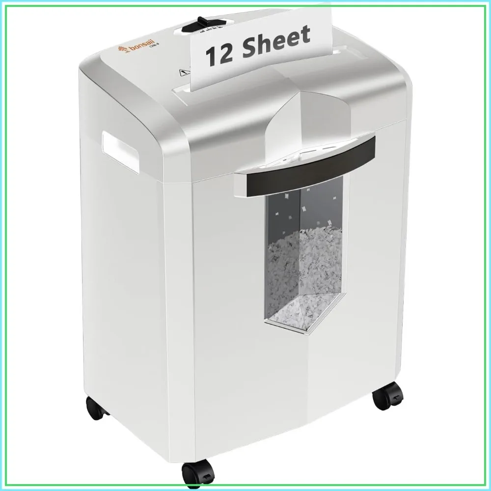 Micro-Cut Shredder: 12-Sheet, 60-Min Continuous, Shreds Paper, Credit Cards & CDs, 4-Gal Bin, Mobile Casters
Micro-Cut Shredder: 12-Sheet, 60-Min Continuous, Shreds Paper, Credit Cards & CDs, 4-Gal Bin, Mobile Casters