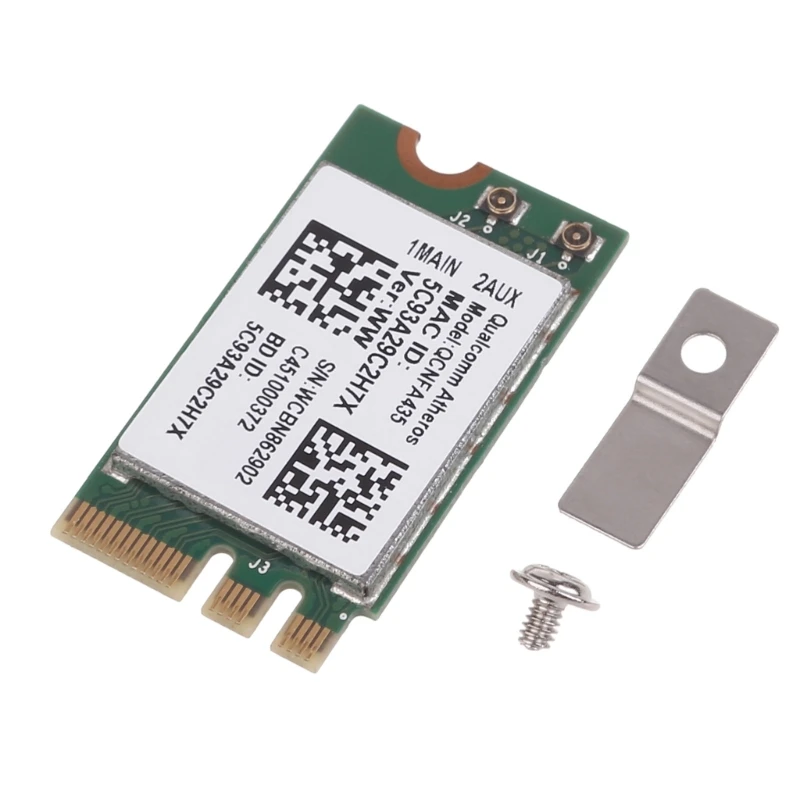 Wireless Networking Card QCNFFA435 NFA435 NGFF WIFI Card Support 2.4/5Ghz BT4.1 Dropship
Wireless Networking Card QCNFFA435 NFA435 NGFF WIFI Card Support 2.4/5Ghz BT4.1 Dropship