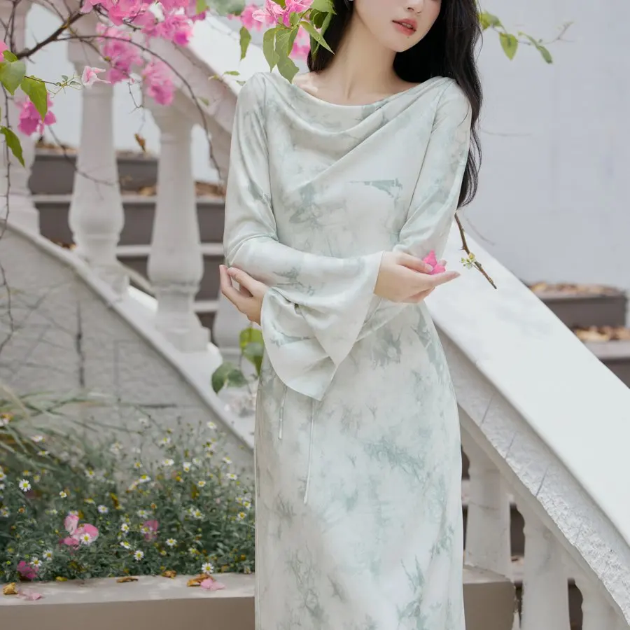 Spring Fashion Design Sensation Women's Dress Elegant Ladylike Style High-End Feeling Drapey Wrap around Skirt
Spring Fashion Design Sensation Women's Dress Elegant Ladylike Style High-End Feeling Drapey Wrap around Skirt