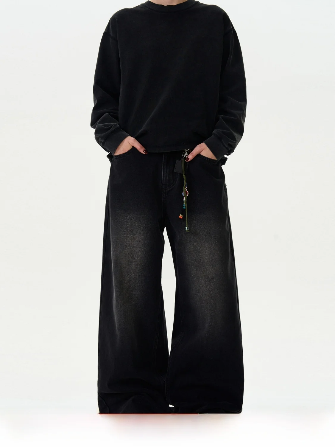 Retro Bootcut Jeans Men Women Casual Loose Wide Leg Straight Black Pants MADWITCH Polyester Cotton Viscose Standard Fit
Retro Bootcut Jeans Men Women Casual Loose Wide Leg Straight Black Pants MADWITCH Polyester Cotton Viscose Standard Fit