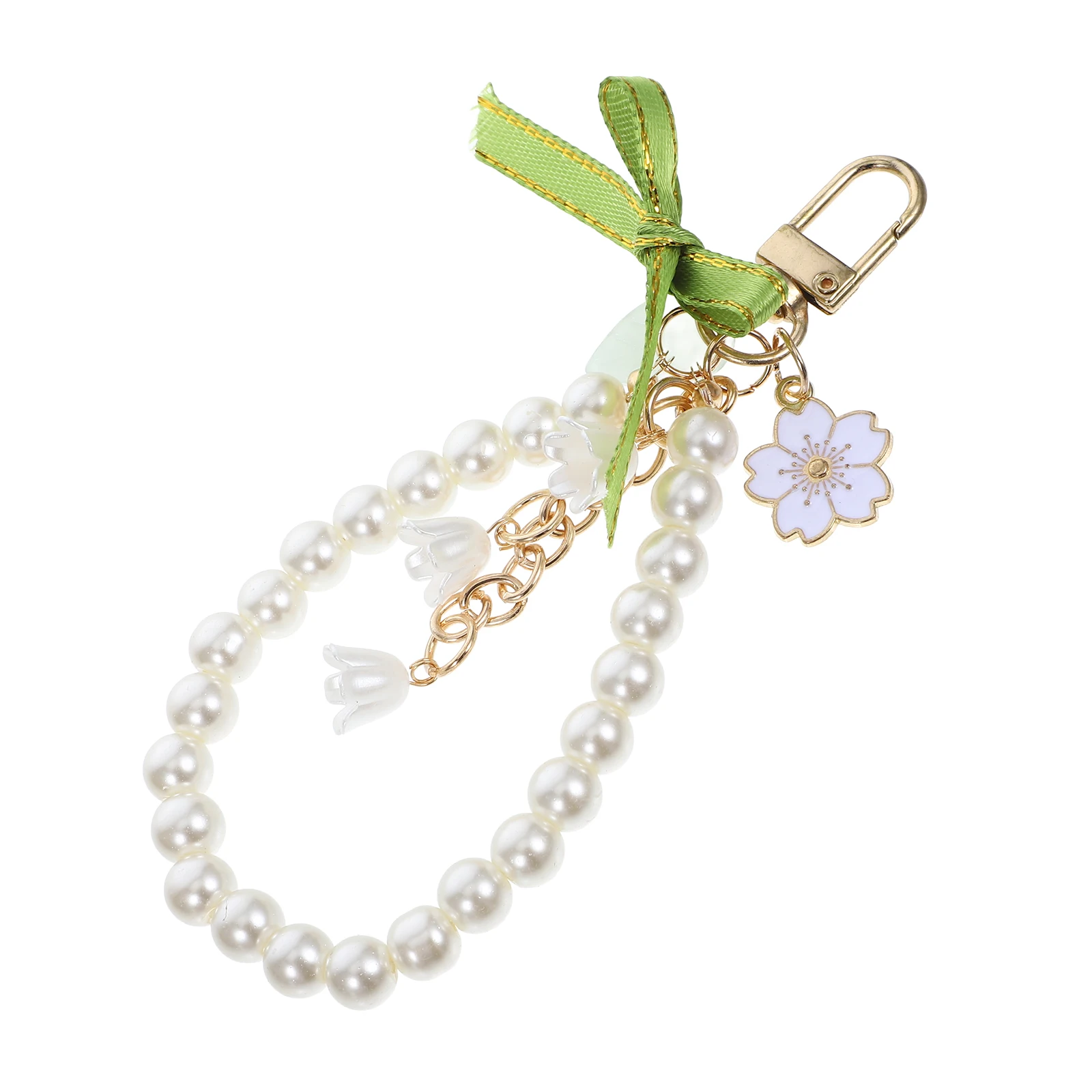 Lily of Flower Keychain Pearl Women Keychains Pendant Wristlet Bag Cute Fake Pearl Charm Elegant Practical Luxury
Lily of Flower Keychain Pearl Women Keychains Pendant Wristlet Bag Cute Fake Pearl Charm Elegant Practical Luxury