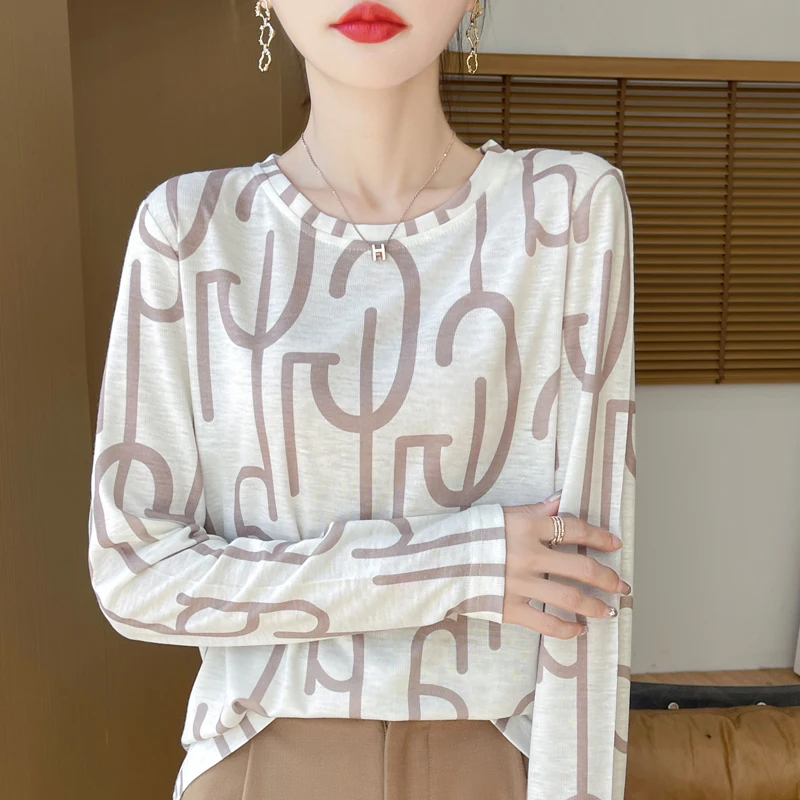 2024 New Summer Thin Silk Knitted Short-sleeved T-shirt Women's Sleeveless Wool Loose Printed T-shirt
2024 New Summer Thin Silk Knitted Short-sleeved T-shirt Women's Sleeveless Wool Loose Printed T-shirt