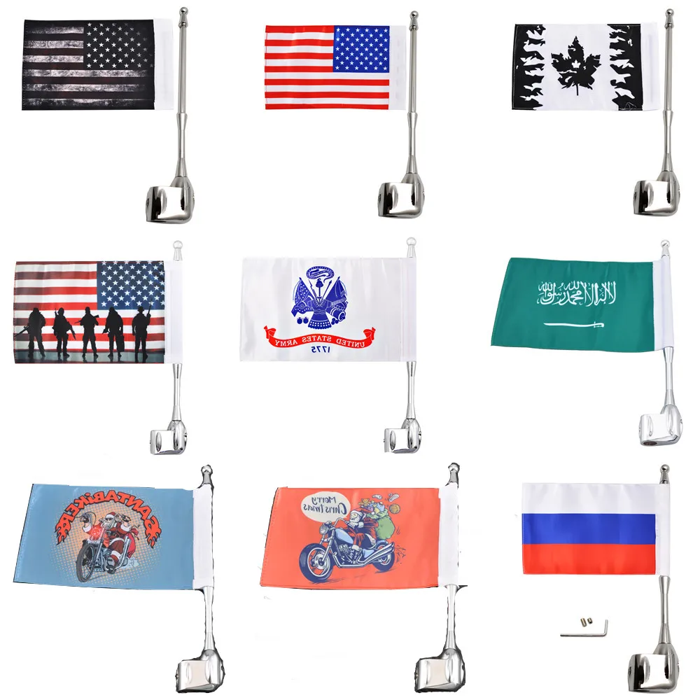 Multi-style Decorative Flags Motorcycle Rear Side Mount Luggage Rack Vertical Flag Pole For Honda Goldwing GL1800 2001-2011
Multi-style Decorative Flags Motorcycle Rear Side Mount Luggage Rack Vertical Flag Pole For Honda Goldwing GL1800 2001-2011