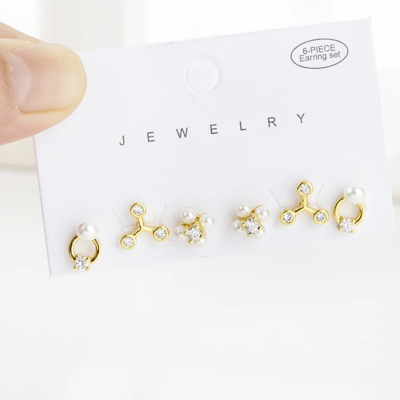 6 Pcs Fashion Pearl Stud Earrings Set Small Metal Round Piercing Stud Earrings for Women Jewelry Sets Gift
6 Pcs Fashion Pearl Stud Earrings Set Small Metal Round Piercing Stud Earrings for Women Jewelry Sets Gift