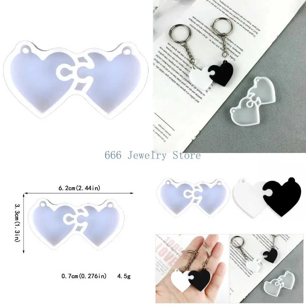F2TD Keychain Silicone Mold Keychain Charms Resin Mold Love-Heart Epoxy Resin Casting Molds for DIY Crafts Car Home Decors
F2TD Keychain Silicone Mold Keychain Charms Resin Mold Love-Heart Epoxy Resin Casting Molds for DIY Crafts Car Home Decors