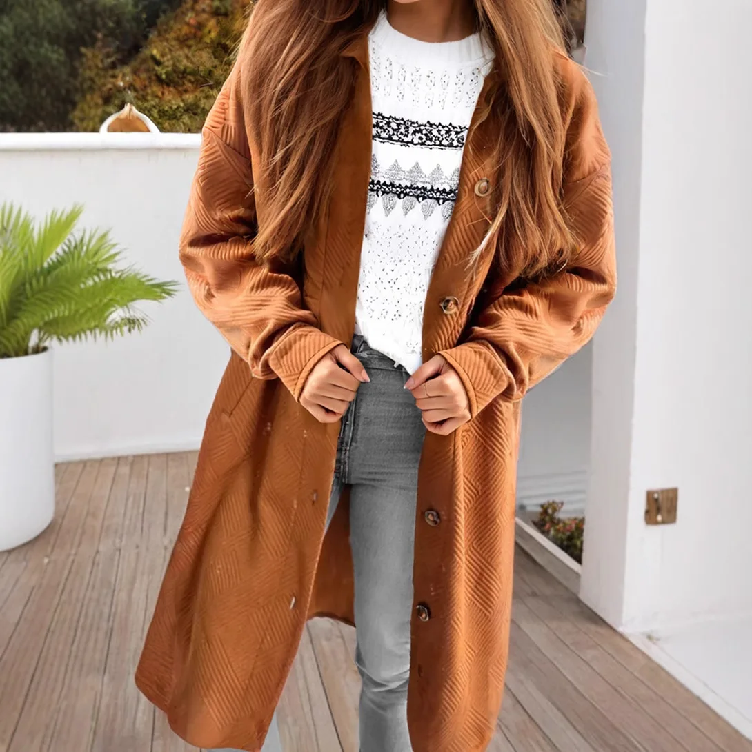 2025 Fashion solid color textured knitted cardigan female winter new loose drop shoulder tweed jacket female
2025 Fashion solid color textured knitted cardigan female winter new loose drop shoulder tweed jacket female
