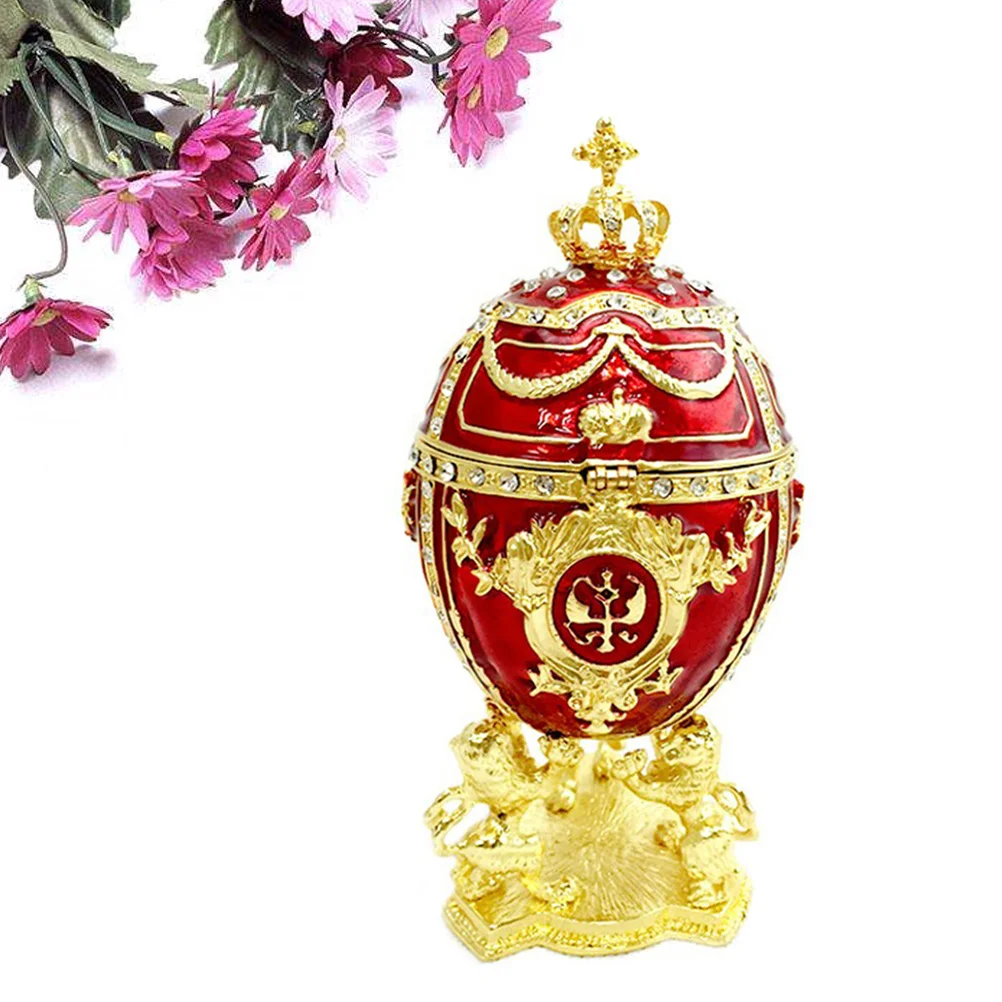 1Pcs Egg Studded Ring Box Jewelry Organizer Storage Case Creative Elegant Portable Gift Decoration Ring Case Jewelry Ornament 
1Pcs Egg Studded Ring Box Jewelry Organizer Storage Case Creative Elegant Portable Gift Decoration Ring Case Jewelry Ornament