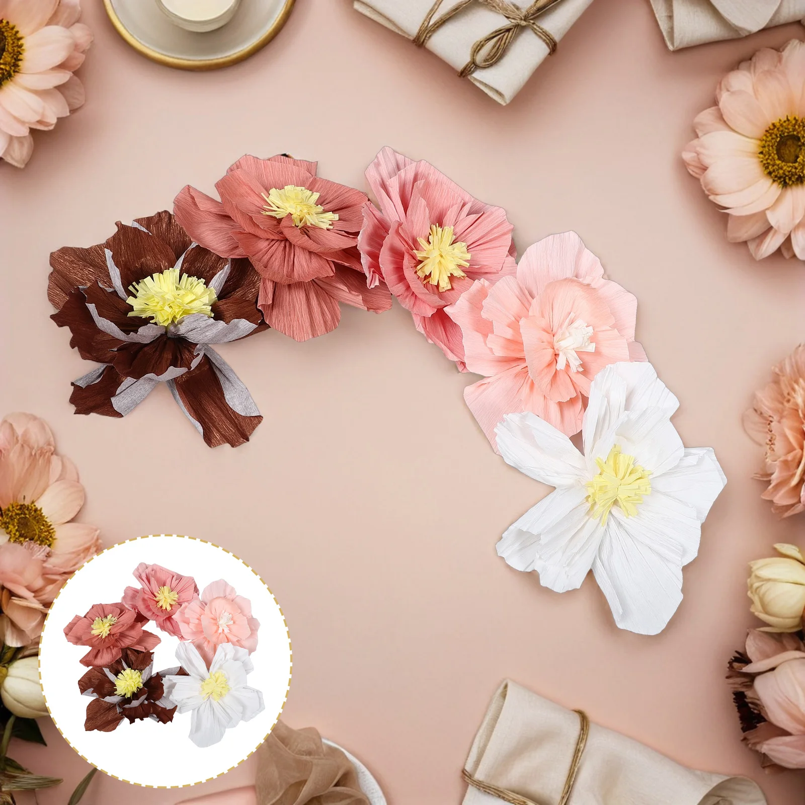 Three-dimensional Paper Flower Decoration Tissue Flowers Floral Decorations for Party
Three-dimensional Paper Flower Decoration Tissue Flowers Floral Decorations for Party