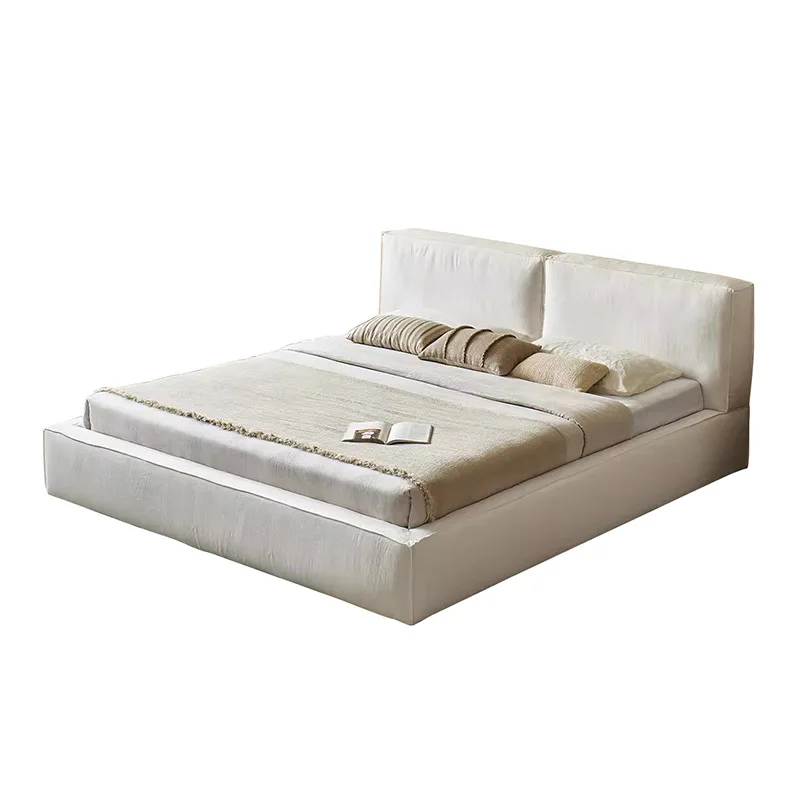 ml-Wabi-sabi Wind Beancurd Piece Fabric Bed Small Flat Simple Edge Bed Down Soft by Cotton Linen Cream Wind Double Bed%
ml-Wabi-sabi Wind Beancurd Piece Fabric Bed Small Flat Simple Edge Bed Down Soft by Cotton Linen Cream Wind Double Bed%