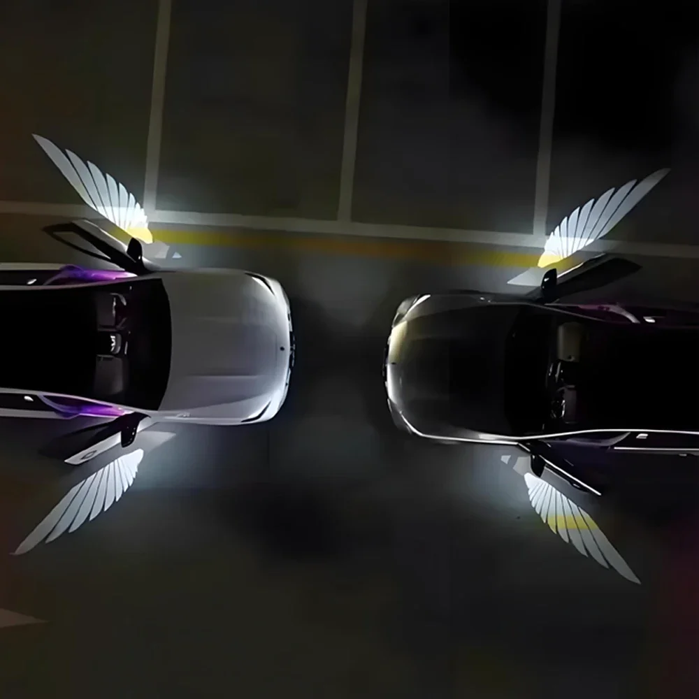 2Pcs Car Angel Wings Wireless Car Door Welcome Decorative Light Courtesy Shadow Projector Lamp LED HD Logo Light Car Accessories
2Pcs Car Angel Wings Wireless Car Door Welcome Decorative Light Courtesy Shadow Projector Lamp LED HD Logo Light Car Accessories