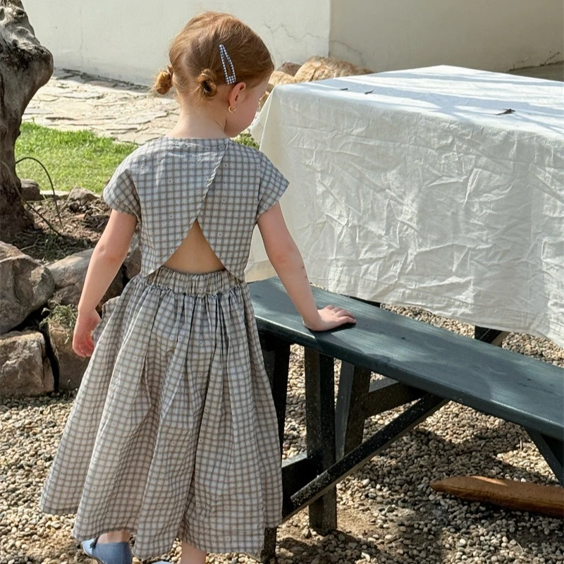 Girls' Dress 2026 Spring and Summer New Children's Clothing Korean Style Girl Baby Floral Plinked Backless Dress Simple
Girls' Dress 2026 Spring and Summer New Children's Clothing Korean Style Girl Baby Floral Plinked Backless Dress Simple