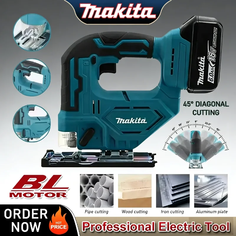 Аккумуляторный лобзик Makita DJV182: 300 Вт, 0-2700 об/мин, ход 80 мм, ±45° ° Фреза для дерева, 18В, для резки пластика и металла
Аккумуляторный лобзик Makita DJV182: 300 Вт, 0-2700 об/мин, ход 80 мм, ±45° ° Фреза для дерева, 18В, для резки пластика и металла