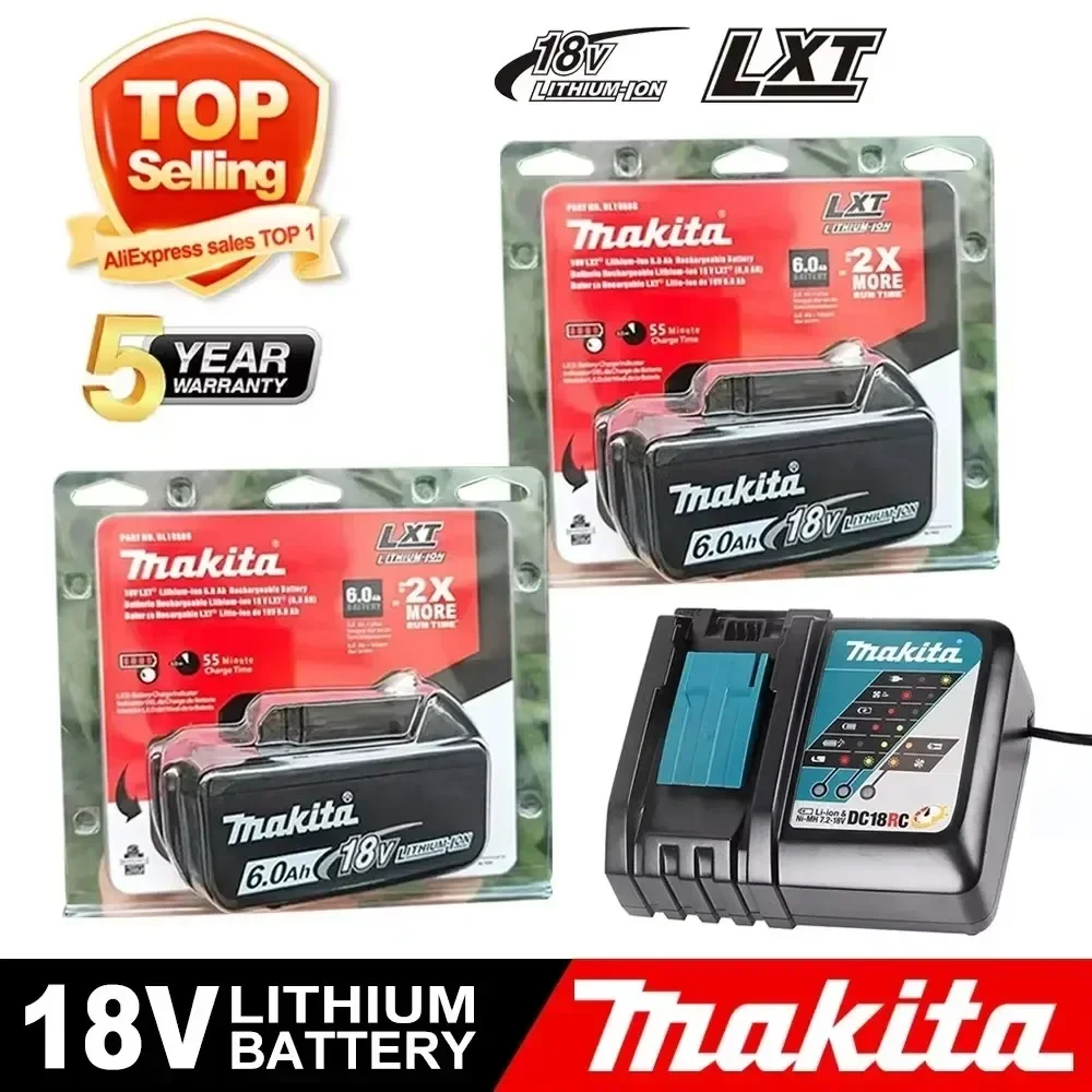 Makita Genuine 18V Battery 6Ah Rechargeable Power Tools Battery 18V makita with LED Li-ion Replacement LXT BL1860B BL1860
Makita Genuine 18V Battery 6Ah Rechargeable Power Tools Battery 18V makita with LED Li-ion Replacement LXT BL1860B BL1860