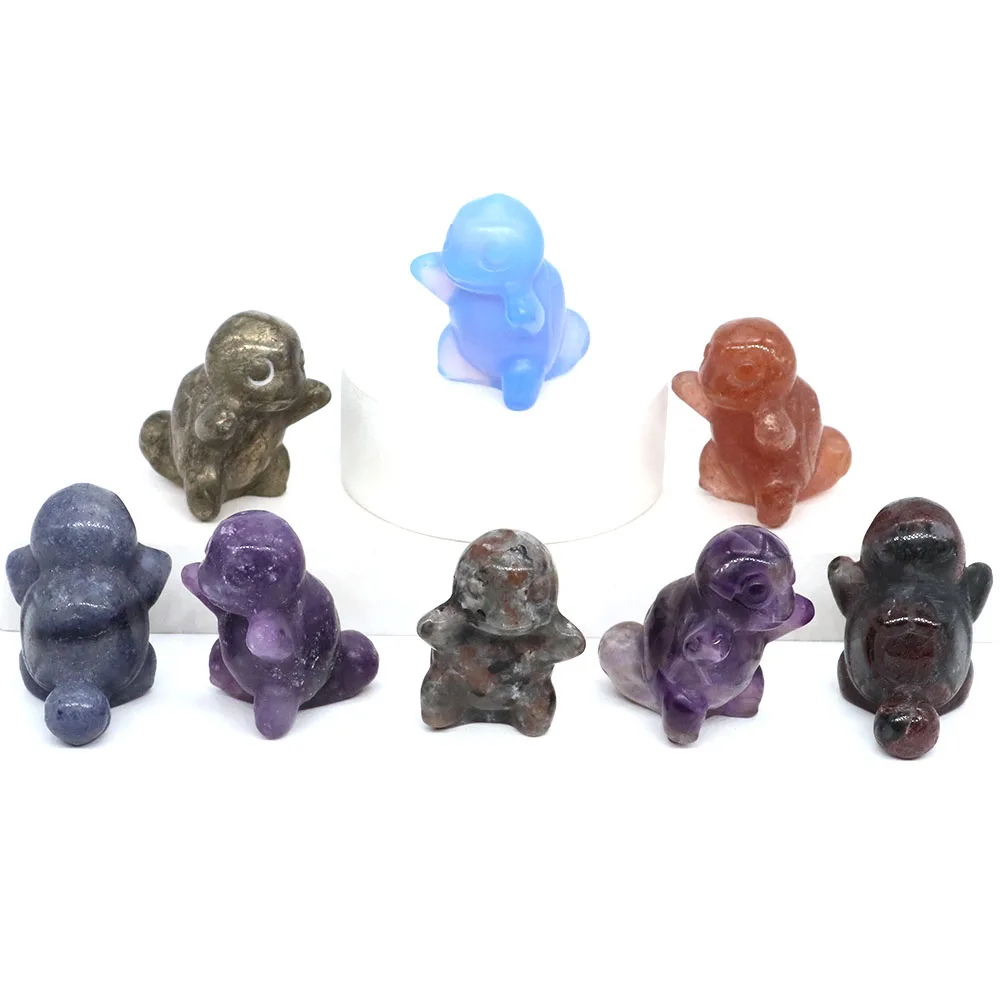 1.2" Cartoon Turtle Natural Crystal Reiki Stone Healing Gemstone Hand Carved Cute Animal Figurine Craft Home Decor Ornament Gift
1.2" Cartoon Turtle Natural Crystal Reiki Stone Healing Gemstone Hand Carved Cute Animal Figurine Craft Home Decor Ornament Gift