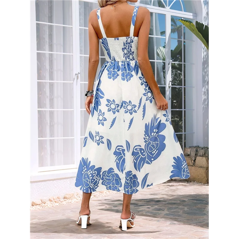 FX-Women 2025 Summer Spring Maxi Dress Adjustable Spaghetti Strap Printing Beach Long Sundress
FX-Women 2025 Summer Spring Maxi Dress Adjustable Spaghetti Strap Printing Beach Long Sundress