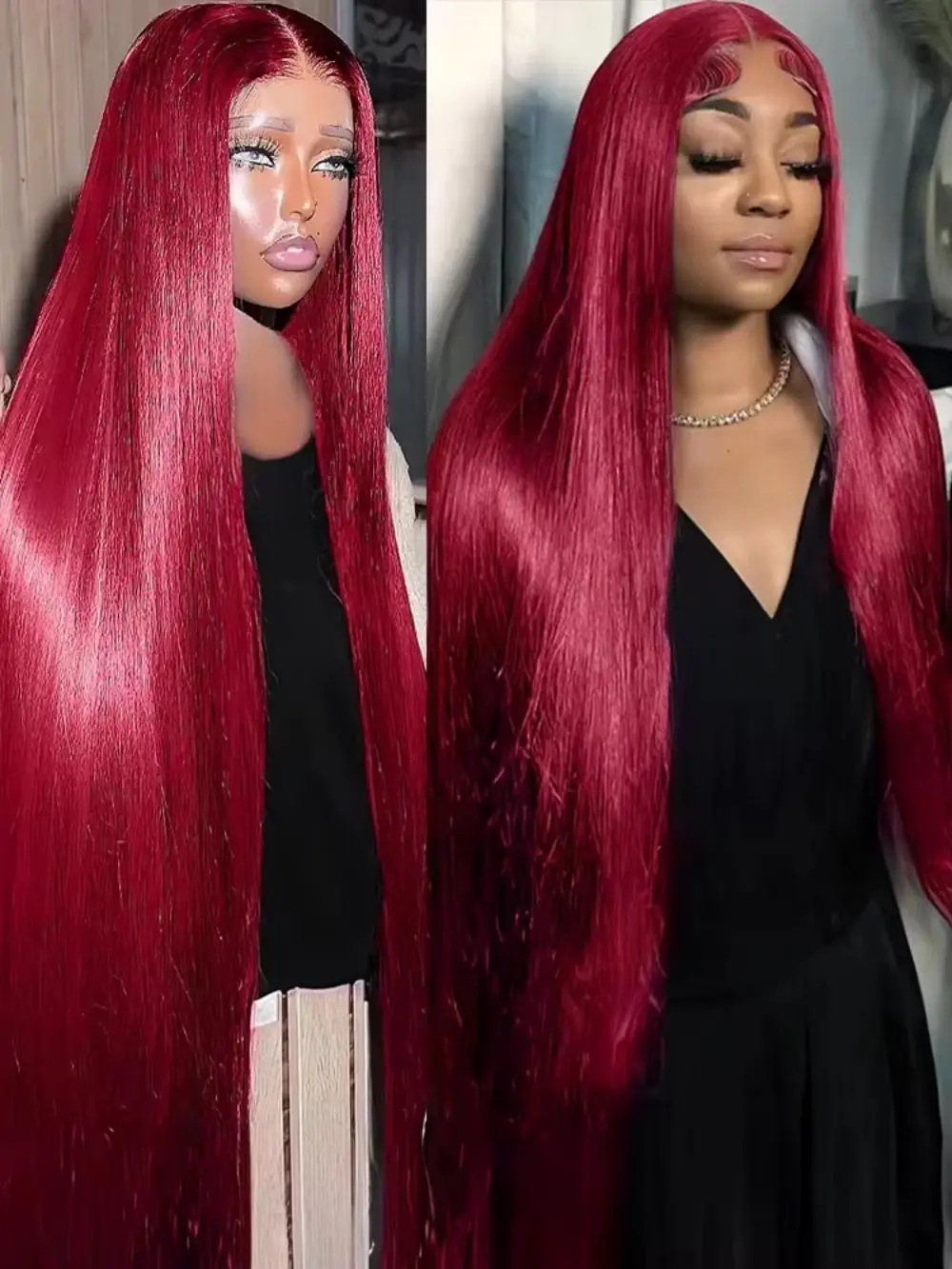 13X4 Burgundy Straight Lace Front Wigs Human Hair 99J Burgundy Wig HD Transparent Glueless Red Lace Front Wigs Human Hair Wigs
13X4 Burgundy Straight Lace Front Wigs Human Hair 99J Burgundy Wig HD Transparent Glueless Red Lace Front Wigs Human Hair Wigs