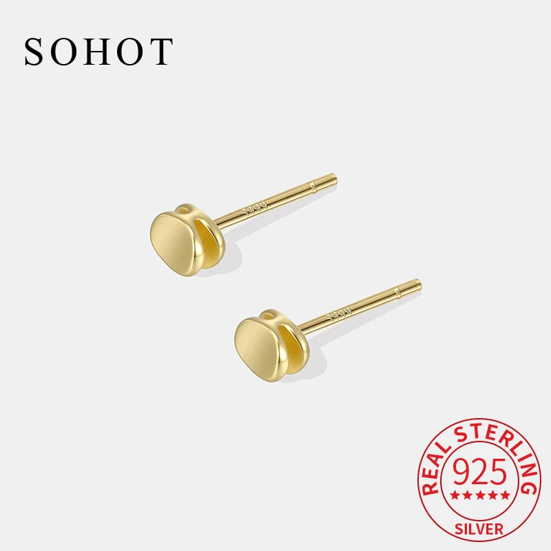 Real 925 Sterling Silver Light Luxury Geometric Stud Earrings for Fashion Women Fine Jewelry Minimalist Party Accessories
Real 925 Sterling Silver Light Luxury Geometric Stud Earrings for Fashion Women Fine Jewelry Minimalist Party Accessories