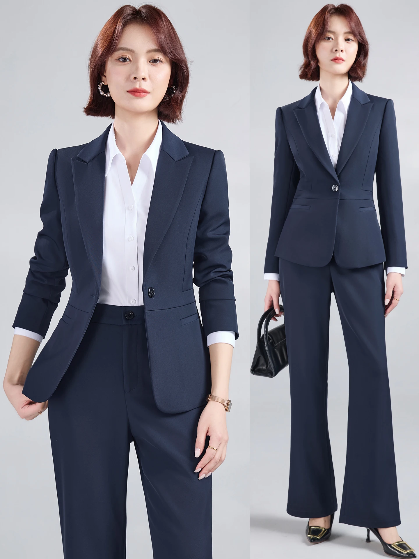 Cobalt Blue Profional Women's Suiting Set Interview Formal Workwear Jaet Outfit Slim Fit Long Sve Button ket
Cobalt Blue Profional Women's Suiting Set Interview Formal Workwear Jaet Outfit Slim Fit Long Sve Button ket