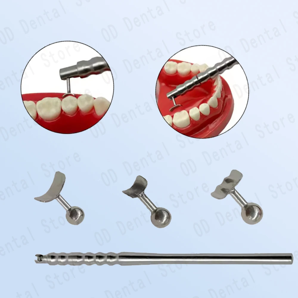 Dental Gingival Protecting Socket Shield Retractor Protector with 3 Tips Gum Separator Tool
Dental Gingival Protecting Socket Shield Retractor Protector with 3 Tips Gum Separator Tool