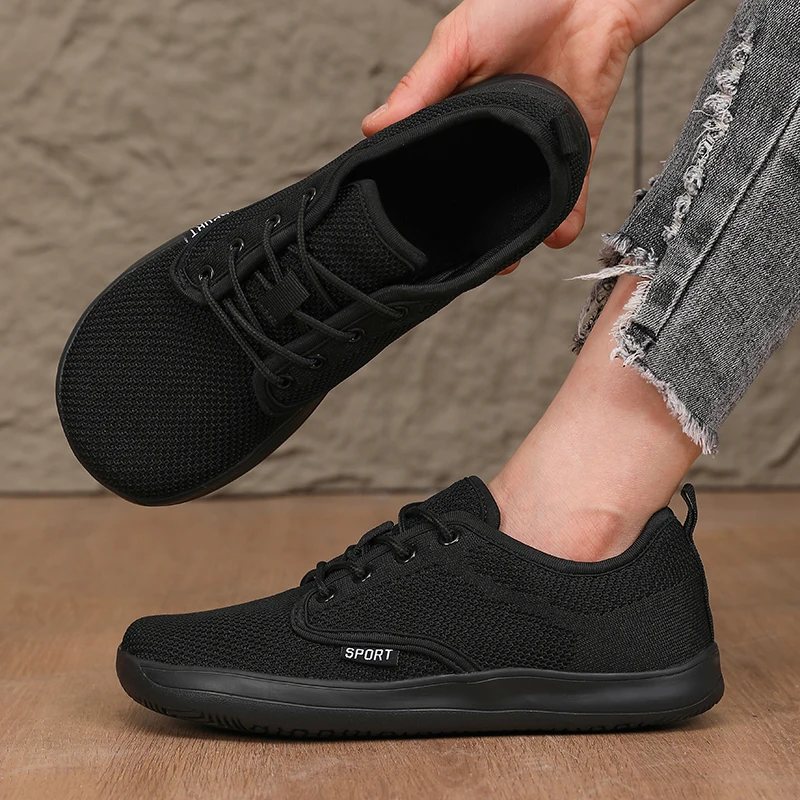 Womens Minimalist Walking Sneakers Shoes Wide Toe Barefoot Casual Wide Last Canvas Black Flat Board Shoes Breathable Mesh Shoes
Womens Minimalist Walking Sneakers Shoes Wide Toe Barefoot Casual Wide Last Canvas Black Flat Board Shoes Breathable Mesh Shoes