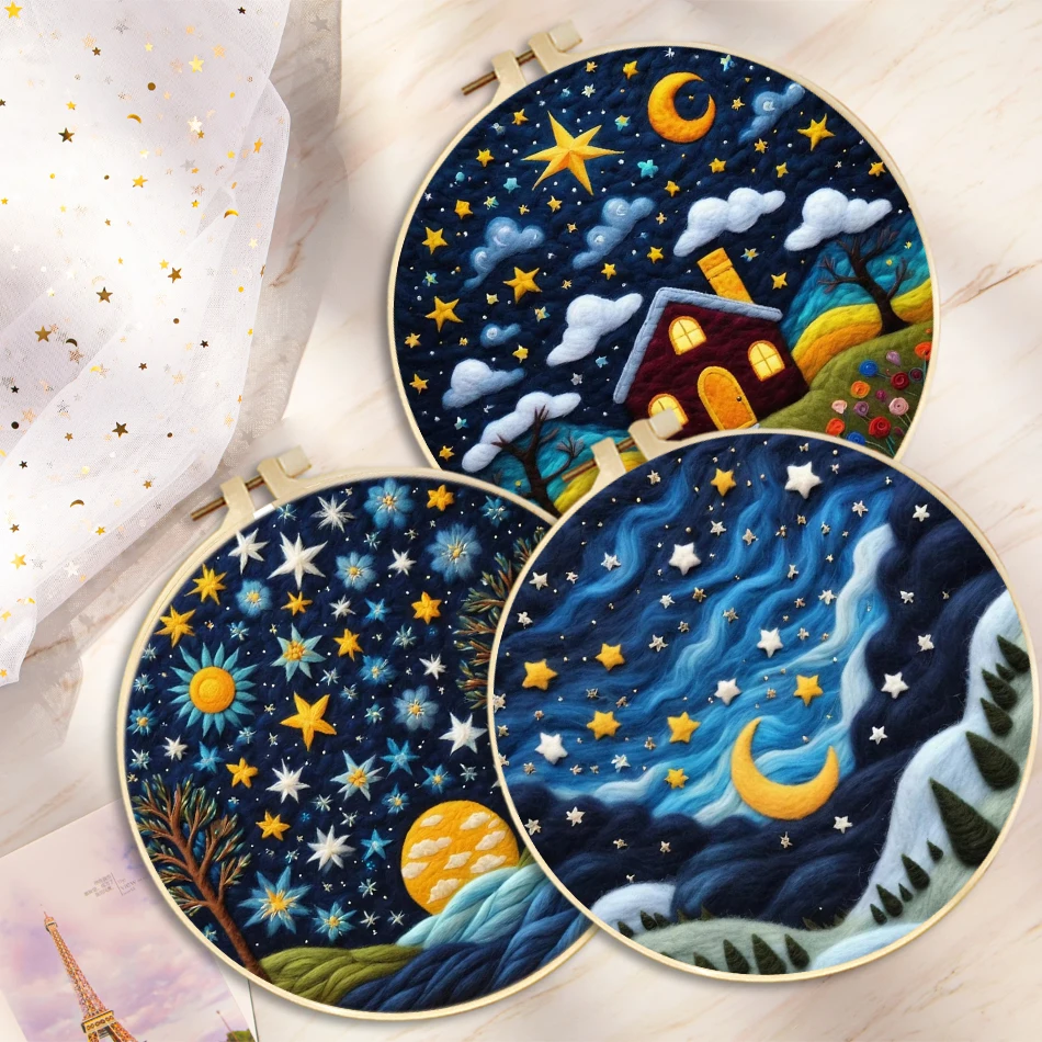 Wool Felting Painting Moon Scenery Starter Kit Needle Felting Picture With 20x20cm Frame Wool Felting Painting Kit Diy Gift
Wool Felting Painting Moon Scenery Starter Kit Needle Felting Picture With 20x20cm Frame Wool Felting Painting Kit Diy Gift