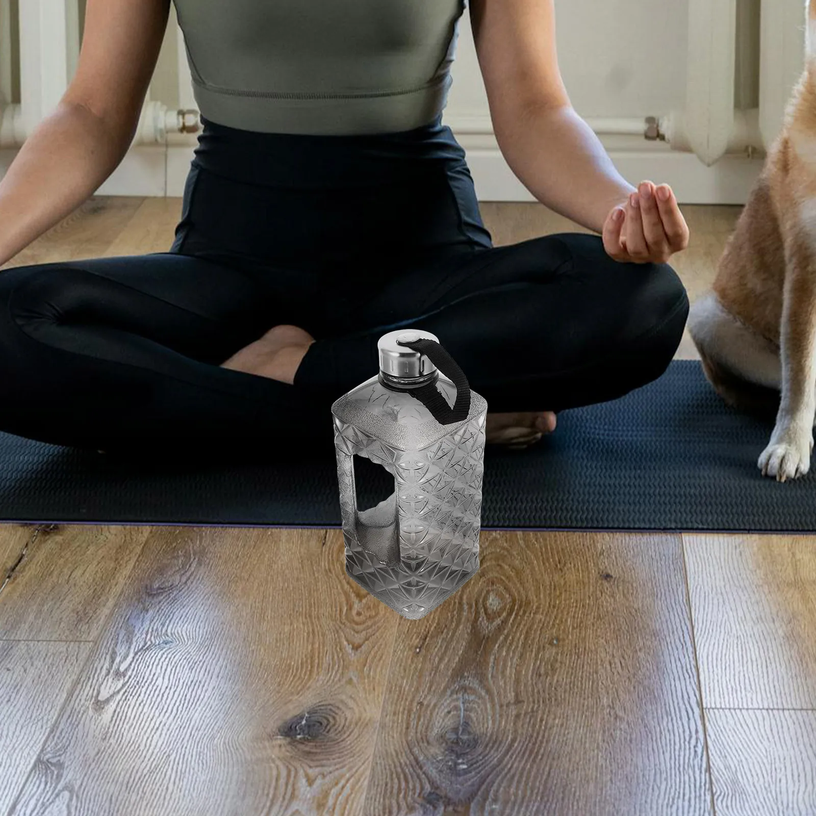 Portable Water Bottle Large Capacity Dark Grey Plastic Sports Gym Running Outdoor Fitness Squeeze Hydration TonTonBucket
Portable Water Bottle Large Capacity Dark Grey Plastic Sports Gym Running Outdoor Fitness Squeeze Hydration TonTonBucket