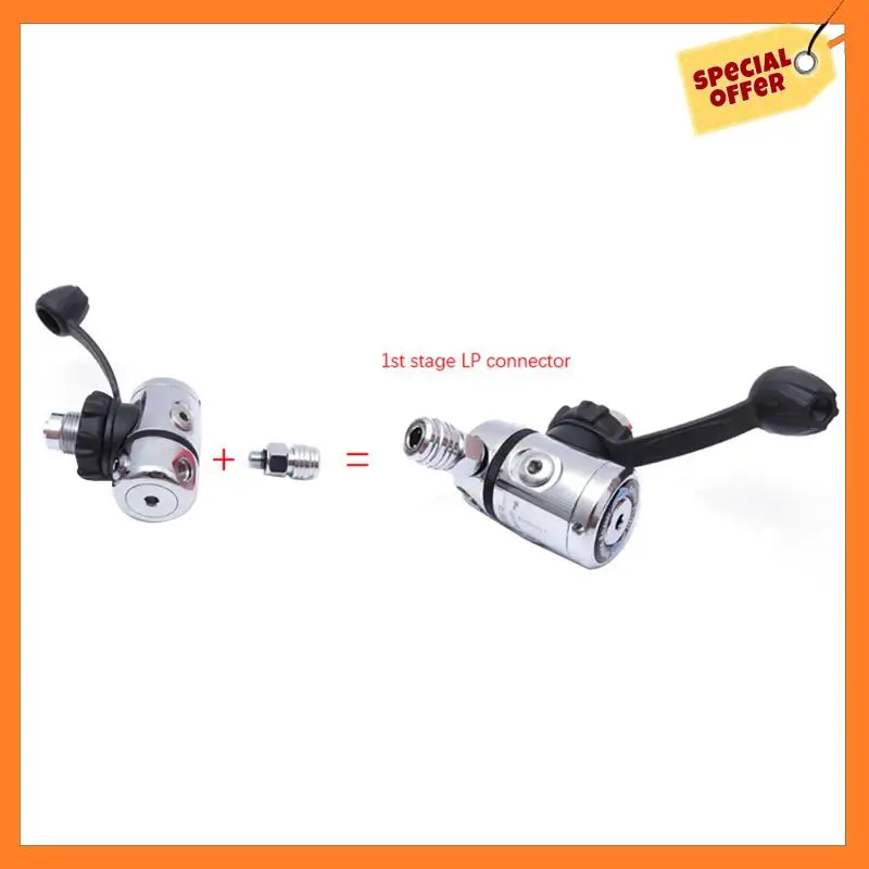 Scuba Diving Regulator BCD To 3/8-24 Low Pressure Adapter CCR Adapter Diving Part Replacement Spare Parts
Scuba Diving Regulator BCD To 3/8-24 Low Pressure Adapter CCR Adapter Diving Part Replacement Spare Parts