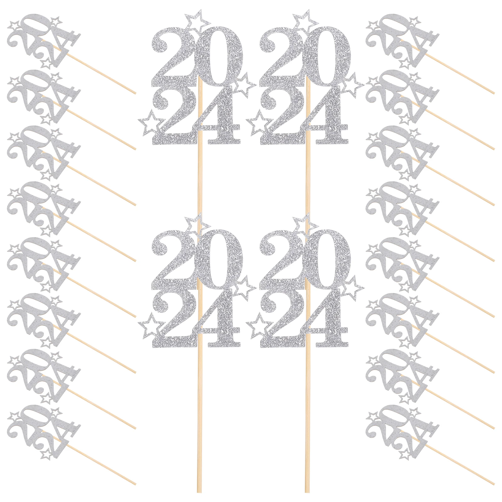 30pcs Cake Decoration Picks Black 2024 New Year Party Graduation Cupcake Toppers Fruit Dessert Ornaments Cake Photo Props Safe
30pcs Cake Decoration Picks Black 2024 New Year Party Graduation Cupcake Toppers Fruit Dessert Ornaments Cake Photo Props Safe